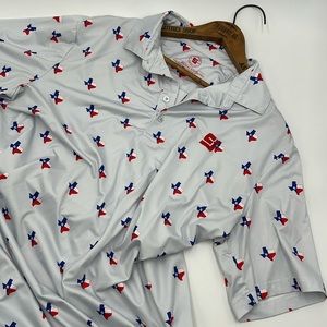 Coby Stevens Golf Polo Texas Design